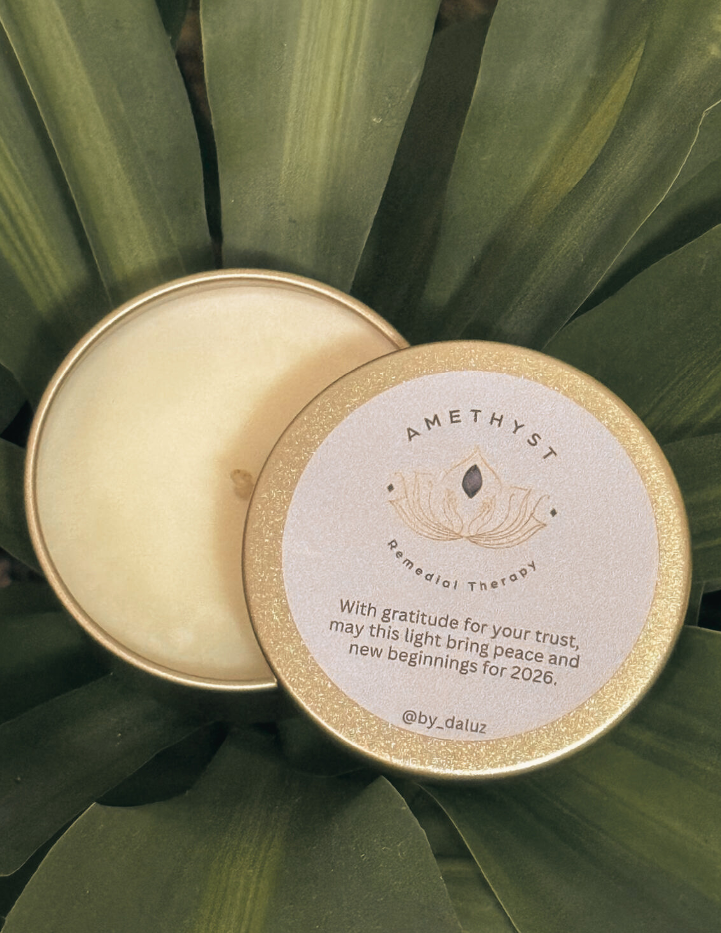 Personalised candle - Tin